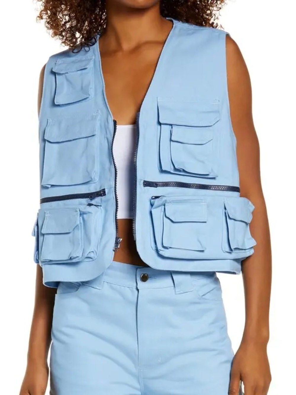 KKCO OVERSIZED CROPPED UTILITY VEST